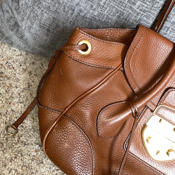 Brown leather Prada satchel - Picture 5 of 13